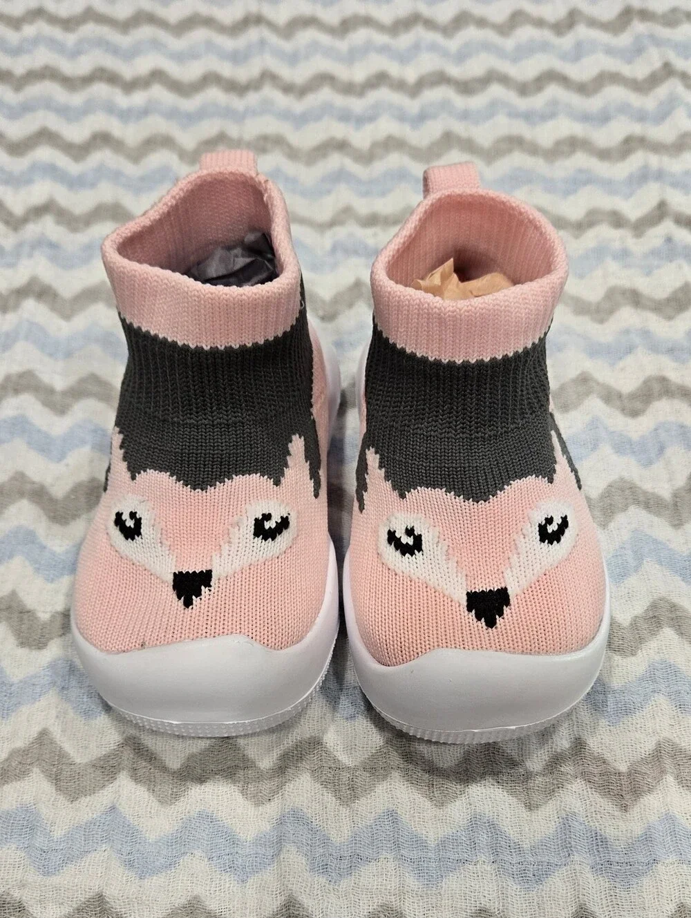 Baby Fox Knit Sock Sneakers - 6